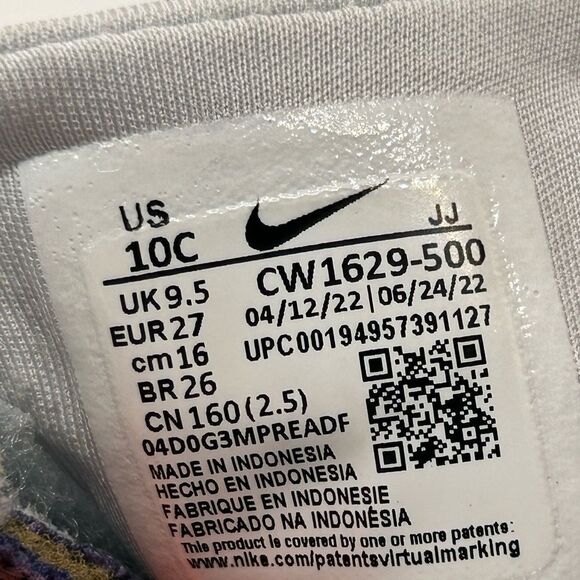 Infant Nike Air Max 90 LTR SE 2 White Purple Dust Size 10C Sneakers CW1629-500 - Picture 1 of 6